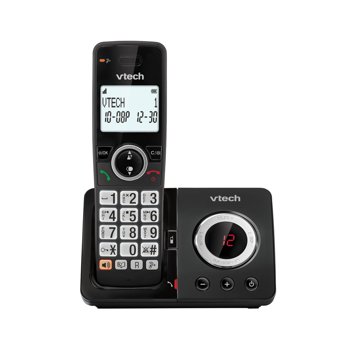 VTech EA5053 DECT Cordless Phone with Answering Machine,Nuisance Call Blocker, Volume Booster, Easy-to-Read Backlit Display, 18 Hours Talk-time, Handsfree Speakerphone, 4-Handset