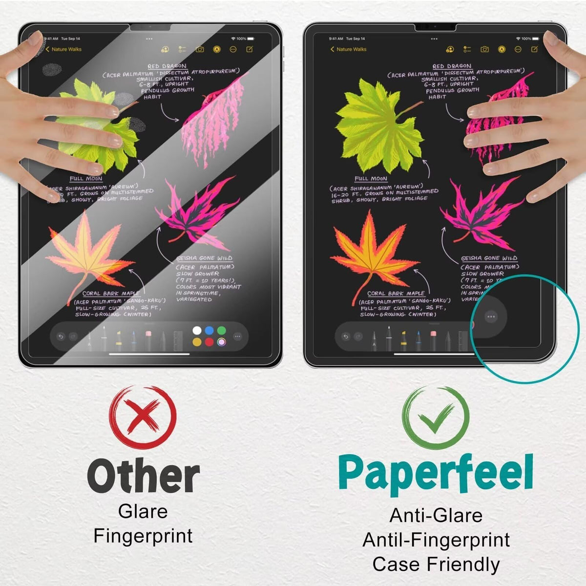 PAPERFEEL 2 Pack Screen Protector for iPad A16 11th 10th Gen 2025 2022