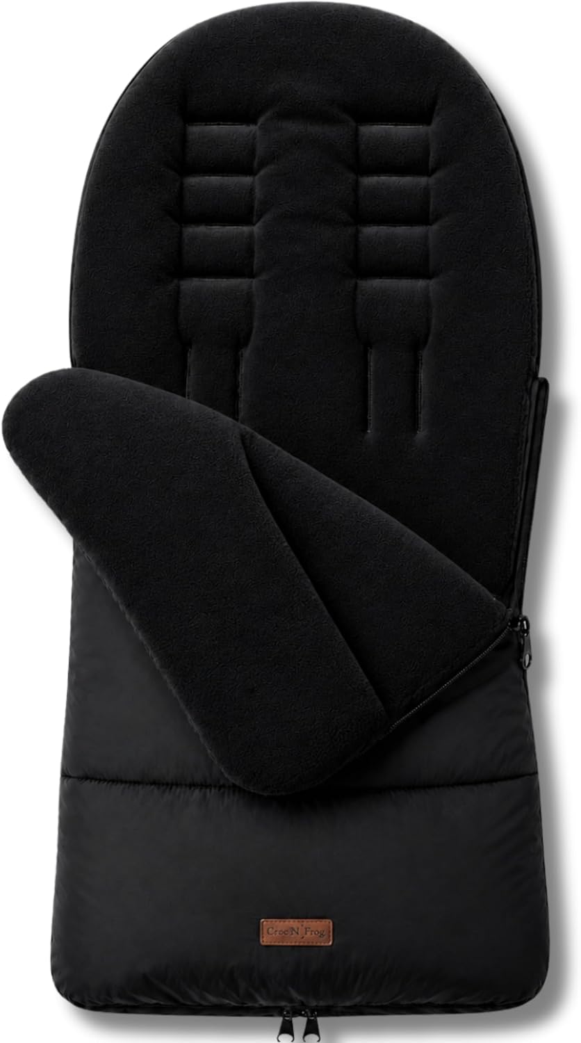 CrocnFrog Universal Baby Bunting Footmuff - Cosy Toes Fit Toddler Foot Muff for Stroller, Buggy, Pushchair & Pram Footmuffs Comes with Warm and Soft Polar Fleece Water, Wind