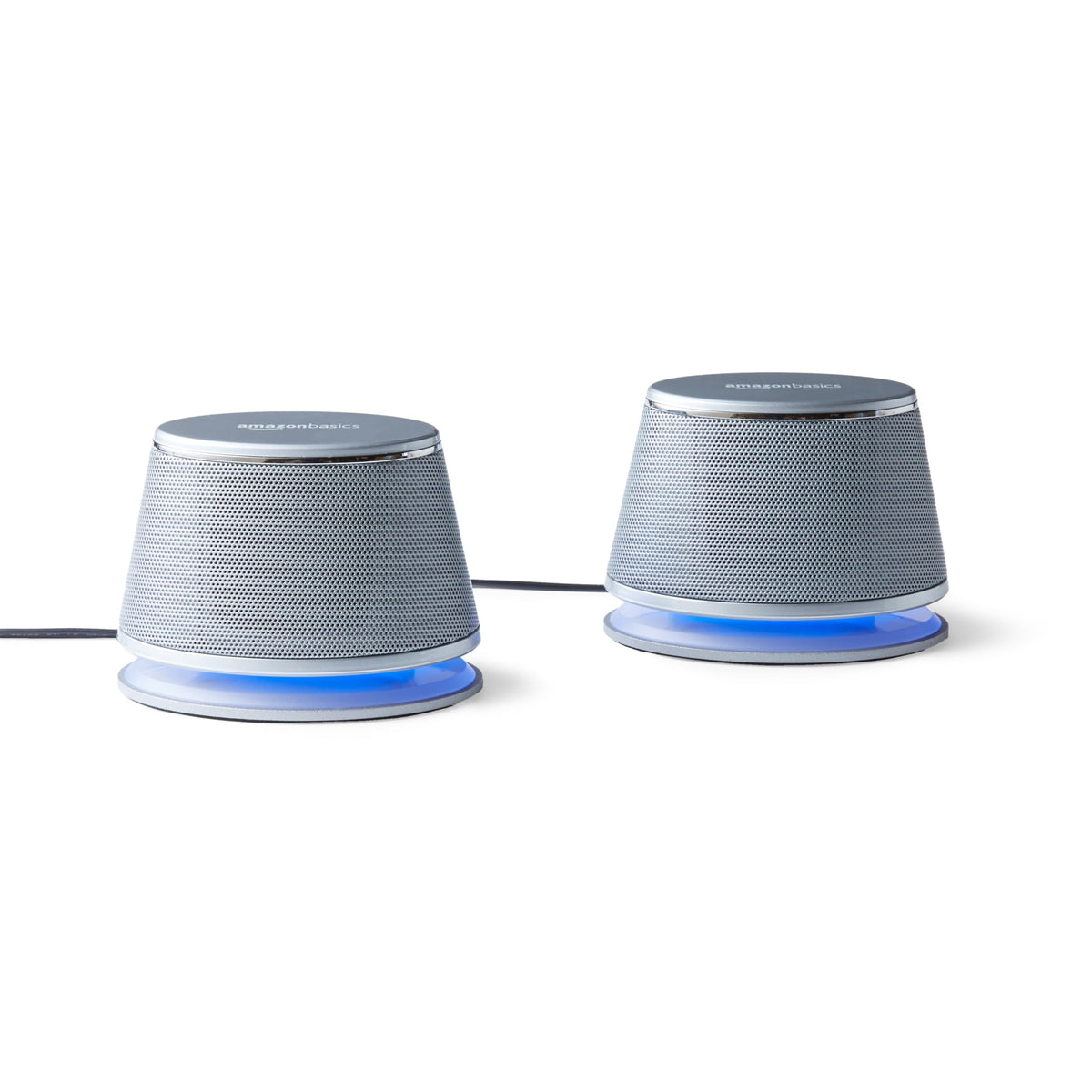 Amazon Basics PC Speakers Stereo 2.0 for Desktop, 3.5mm Input, USB-Powered, Black