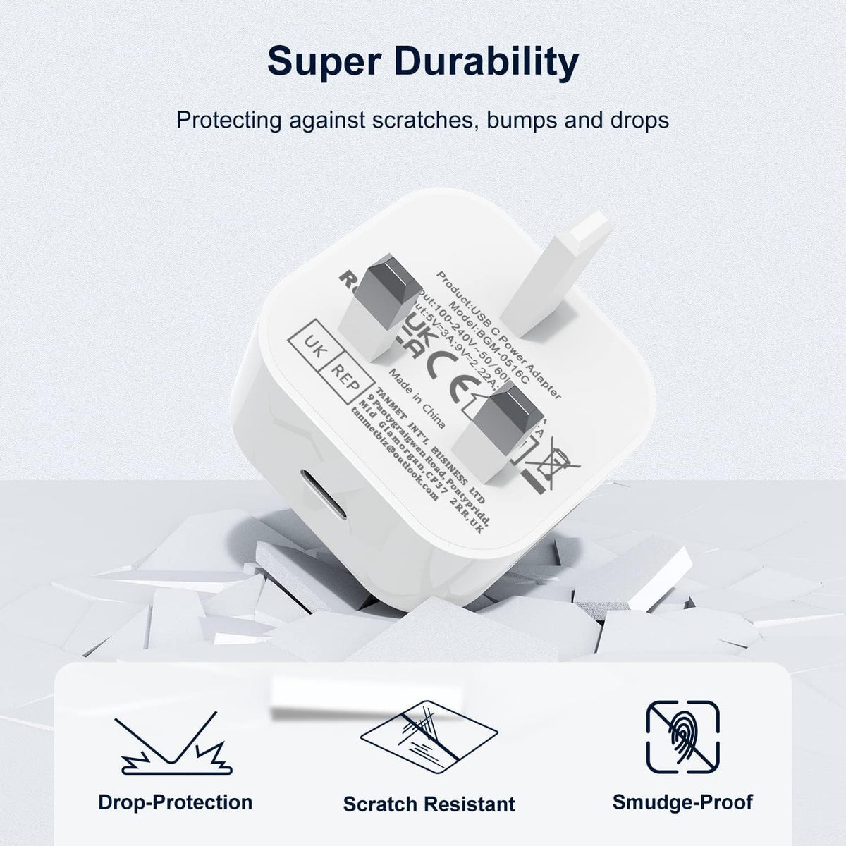 USB C Plug Fast Charge iPhone 18 17 16 15 20W USB-C Power Adapter Apple Plug USBC Charger Plugs UK Type C Port for i Phone Air 17e 16e 16 Plus 16 Pro Max 15 14 13 12 11 Watch iPad Pro A16 10th 11th