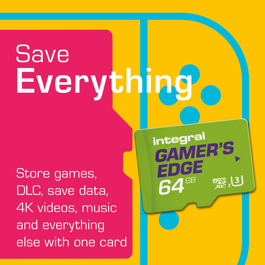 Integral 256GB Gamer's Edge X Micro SD Express Card for Nintendo Switch 2, up to 890MB/s Read, 750MB/s Write, 4K Video, A1, NVMe PCIe, High-Speed Gaming, Reduce Download Times, Ultra-fast Storage