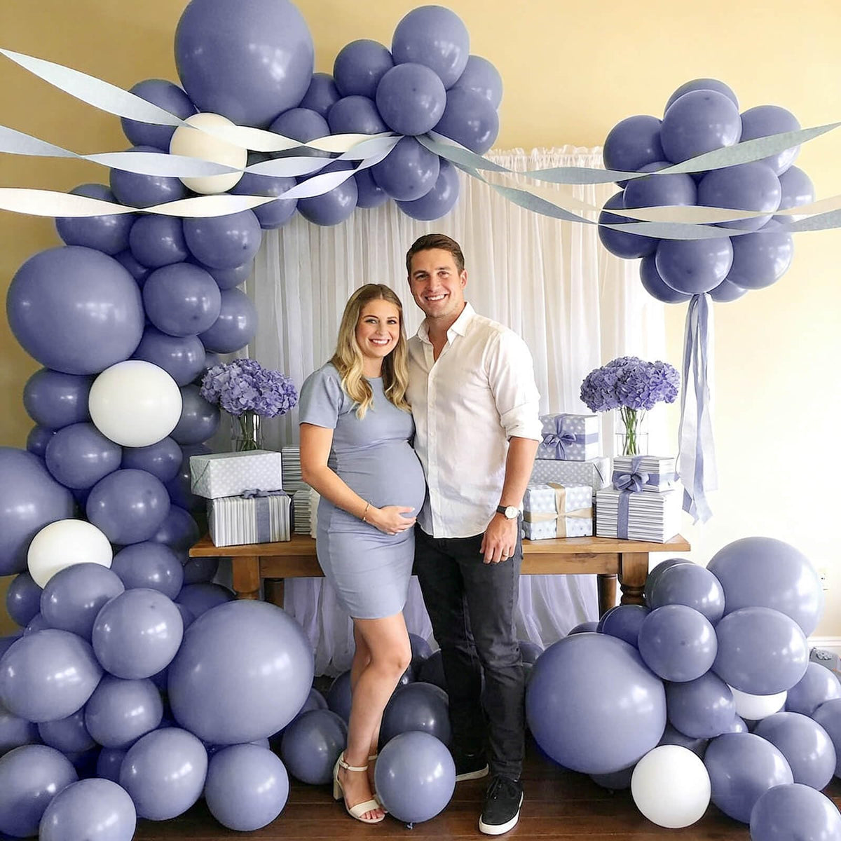 110pcs Black Balloon 12 inch, Black Latex Balloons for Birthday Party Baby Shower Wedding(with 2 Ribbons).