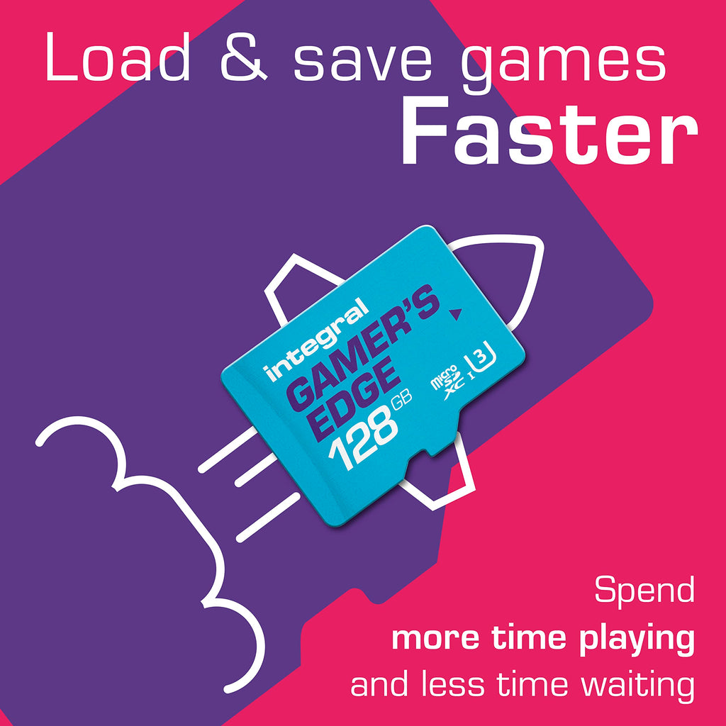Integral 256GB Gamer's Edge X Micro SD Express Card for Nintendo Switch 2, up to 890MB/s Read, 750MB/s Write, 4K Video, A1, NVMe PCIe, High-Speed Gaming, Reduce Download Times, Ultra-fast Storage