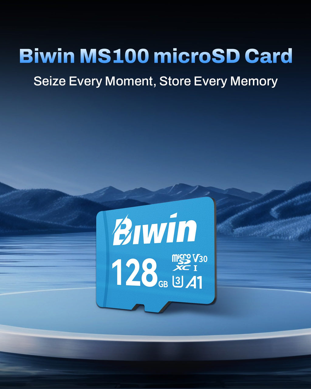 Biwin MS210 Micro SDXC SD Memory Card 512GB, Up to 210 MB/s, UHS-I V30 4K UHD A2 U3 SD Card for Digital Camera, Smartphones, Action Cams, Drones