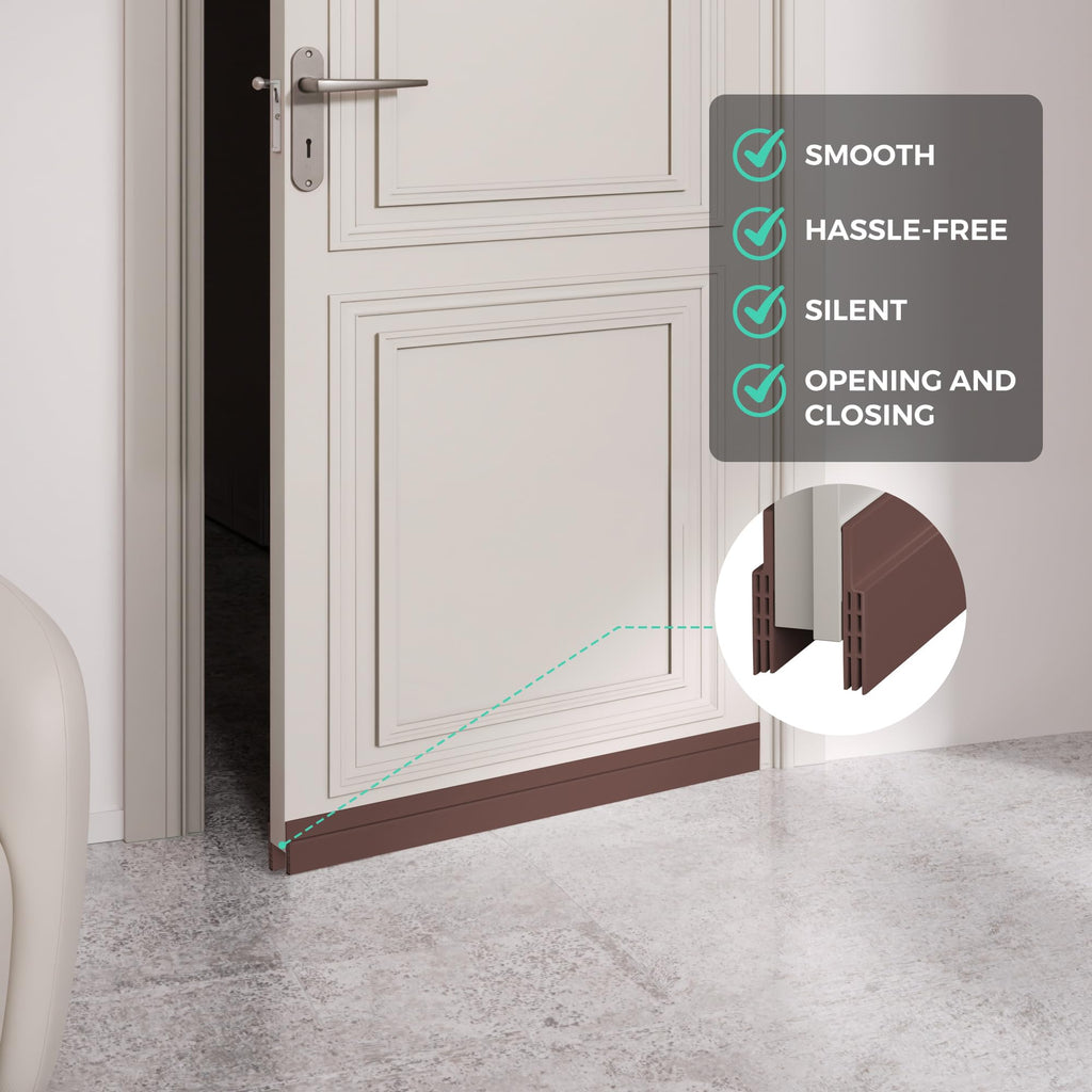 Hojoy Draft Excluder for Doors, Self Adhesive Door Draft Excluder 2 Pack