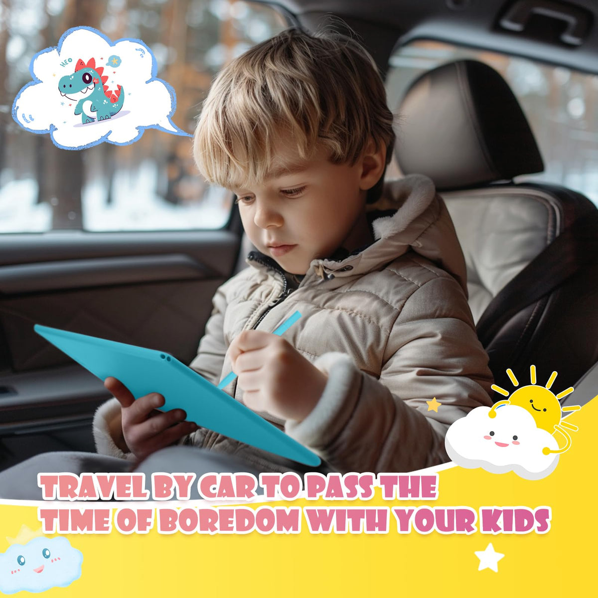 EooCoo Kids LCD Writing Tablet, Stocking Stuffers for Toddler, Travel Toys