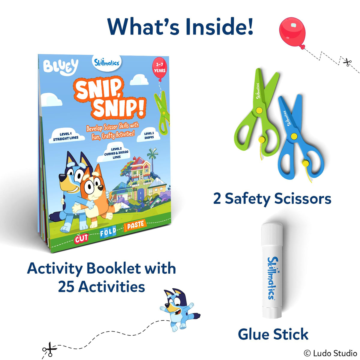Skillmatics Snip Snip, Scissor Skills, Felt Craft Activity, Christmas Gift