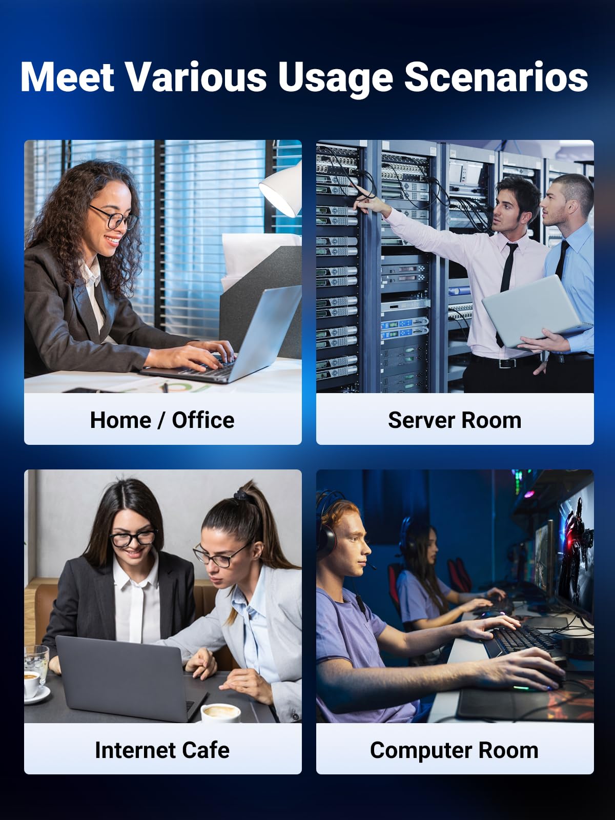 UGREEN Ethernet Cable 1m, Cat 8 High-Speed 40Gbps Internet Cable Braided
