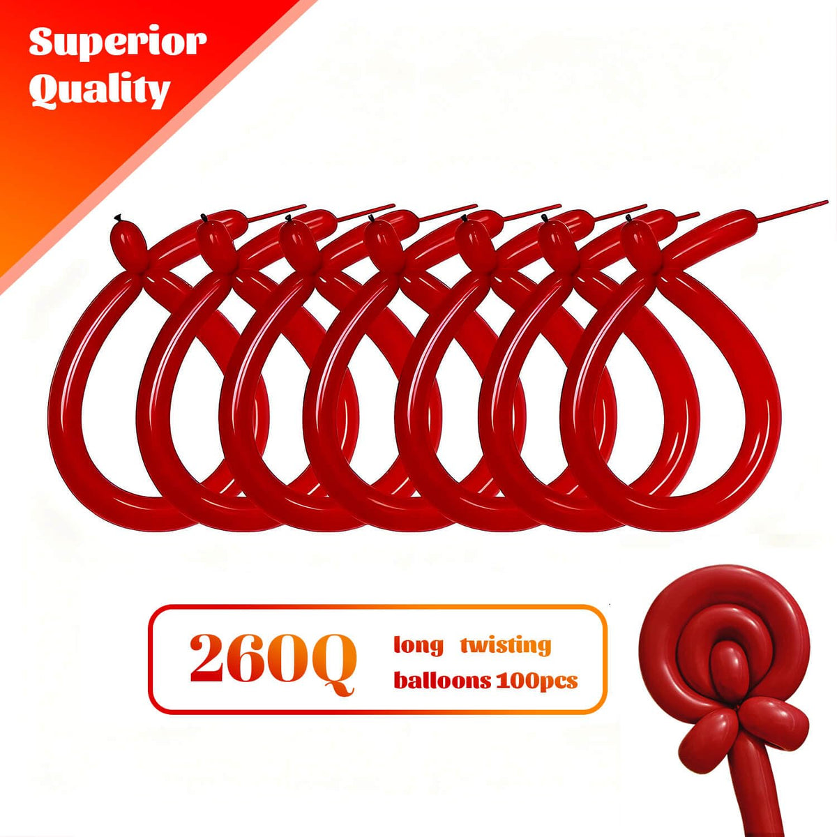 260 Black Long Balloons for Balloon Garland Thickening Skinny Latex Twisting Animals Modeling Christmas Birthday Wedding Party Festival Decorations 100pcs