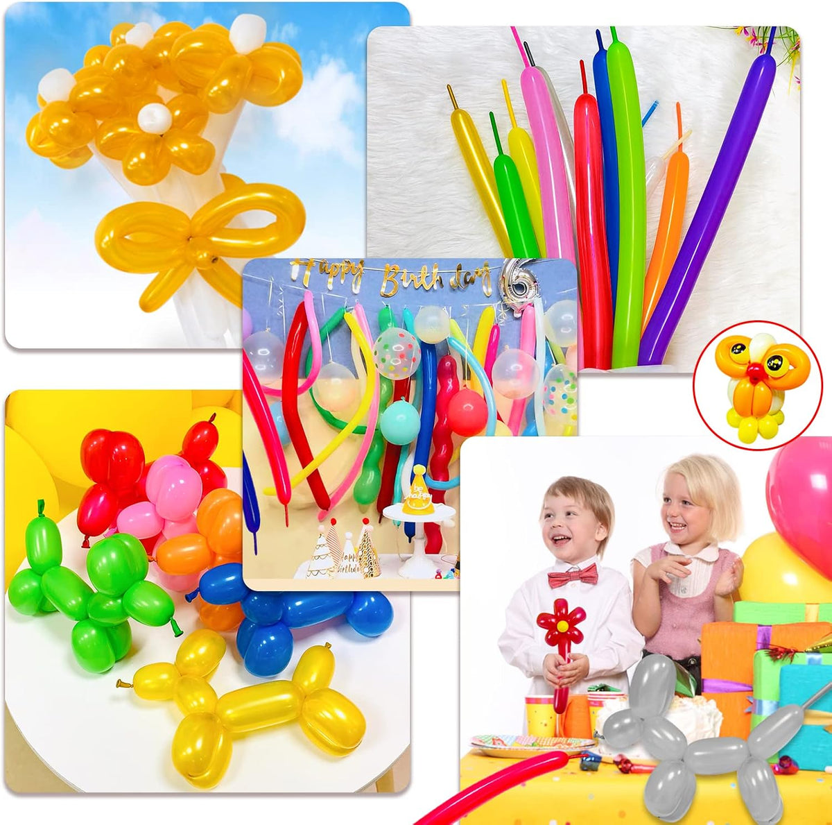 100Pcs clear 260 Balloons Clear Long Skinny Latex Balloon for Animal Ballons, Premium Quality Balloons for Beginners Baloons Making Kid's Carnivals Party Decoartion