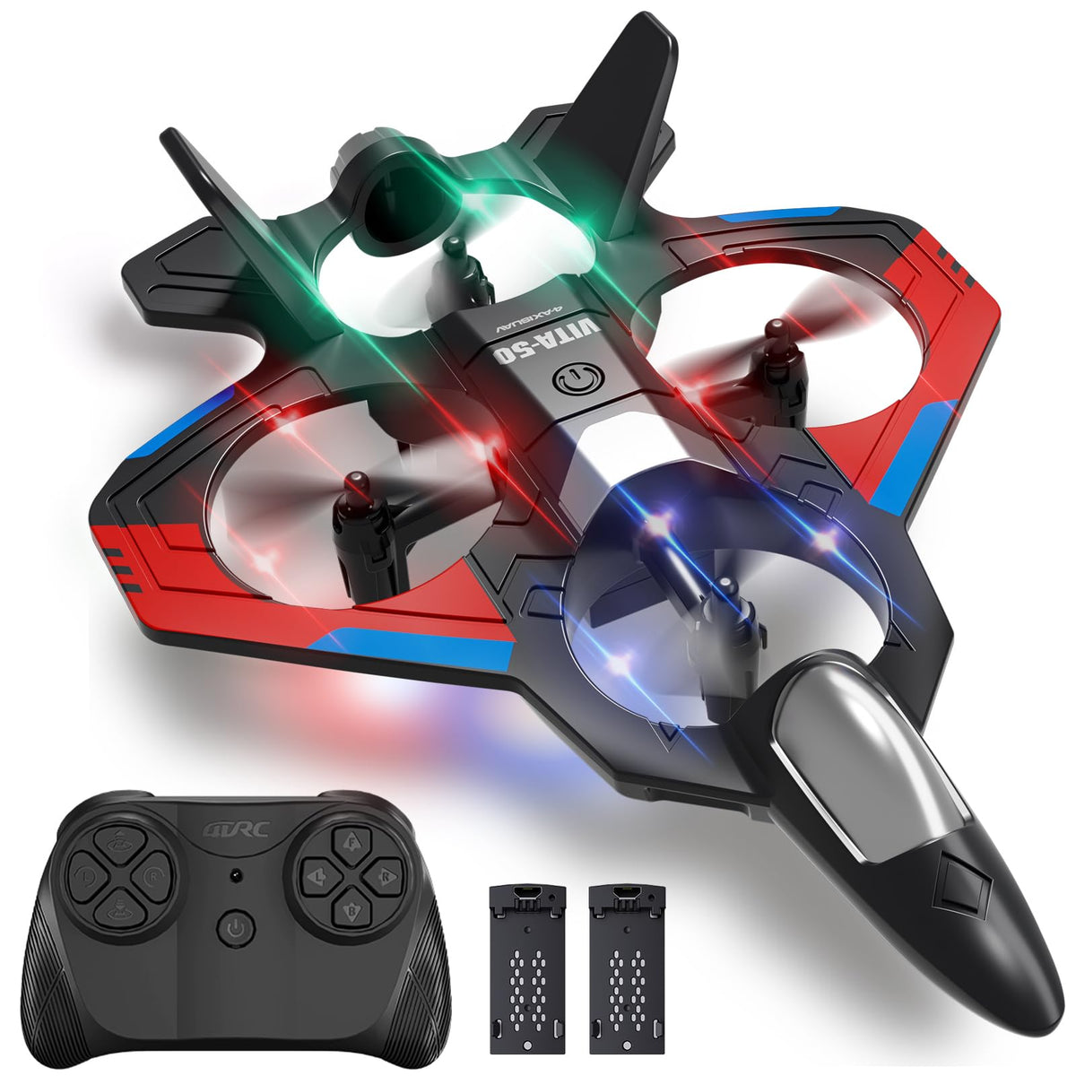 RC Planes Remote Control Airplanes Drones for Kids Adults,Black,3Batteries