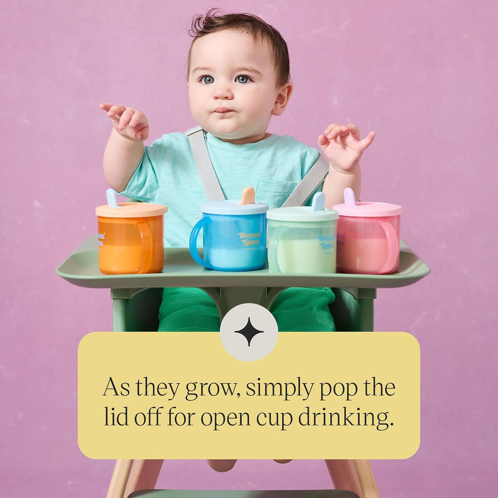 Tommee Tippee First Cup 4m+ Non-Spill, 190ml, Blue.