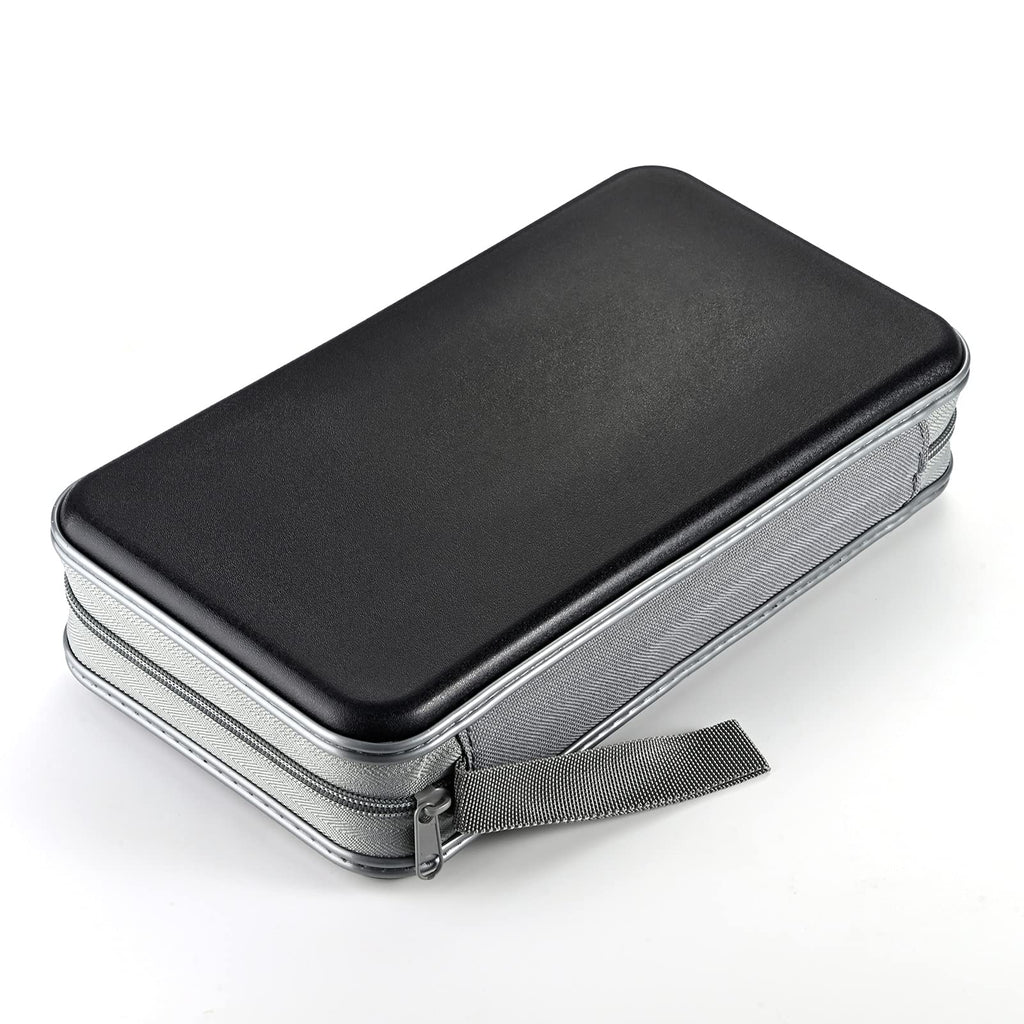 LIOVODE DVD Case, 96 Capacity CD Case Holder Organizer Disc Wallet for Car