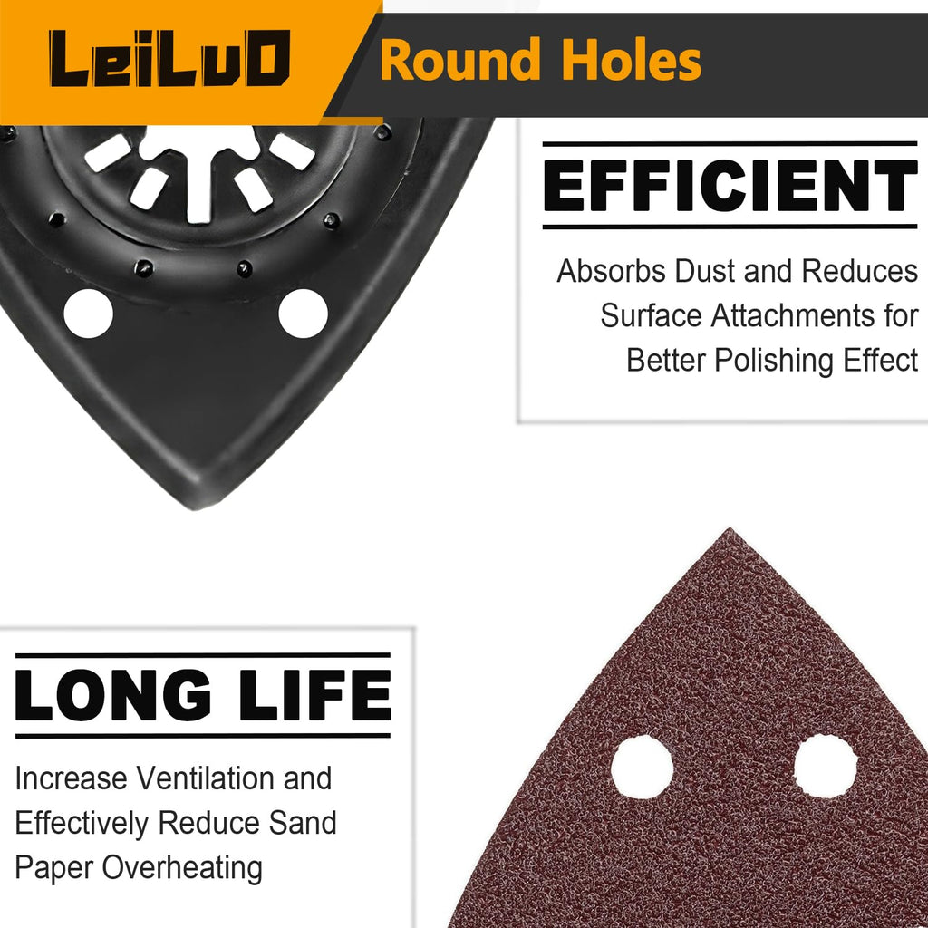 LEILUO 32Pcs Oscillating Tool Blades Wood Metal Multitool Blades Set