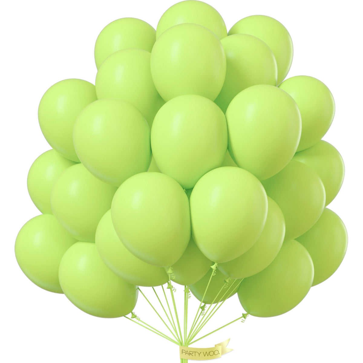 PartyWoo Light Blue Balloons 101pcs Baby Pastel Sky Aqua Blue Color 12 Inch