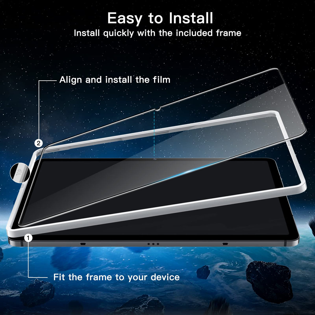 JETech Screen Protector for Samsung Galaxy Tab S8 Ultra 14.6", 2-Pack