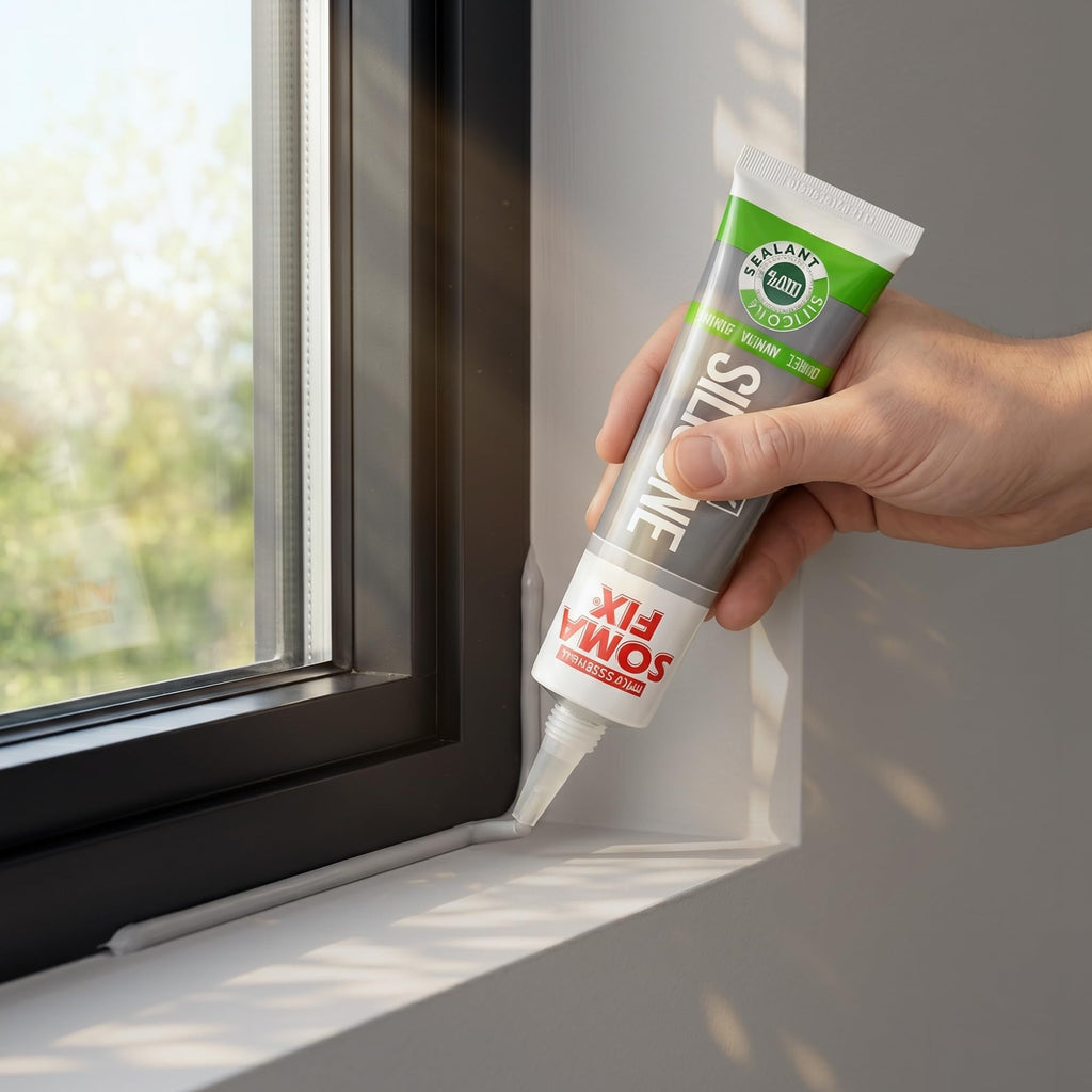 Brown Silicone Sealant, Waterproof & Flexible Sealant and Adhesive - 280ml