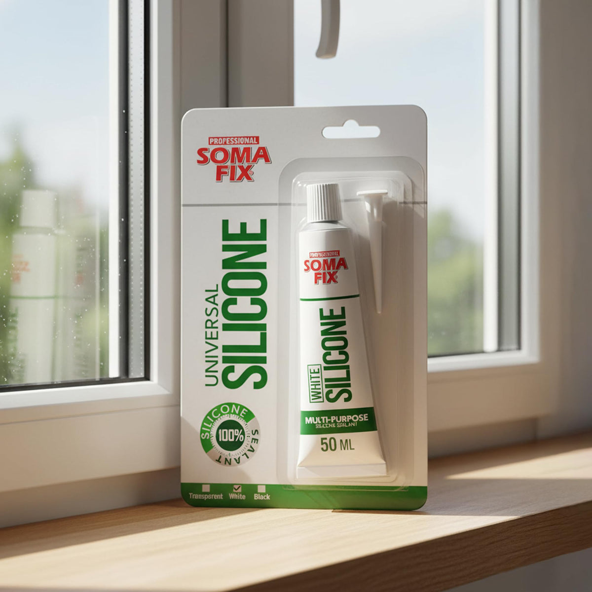 Brown Silicone Sealant, Waterproof & Flexible Sealant and Adhesive - 280ml