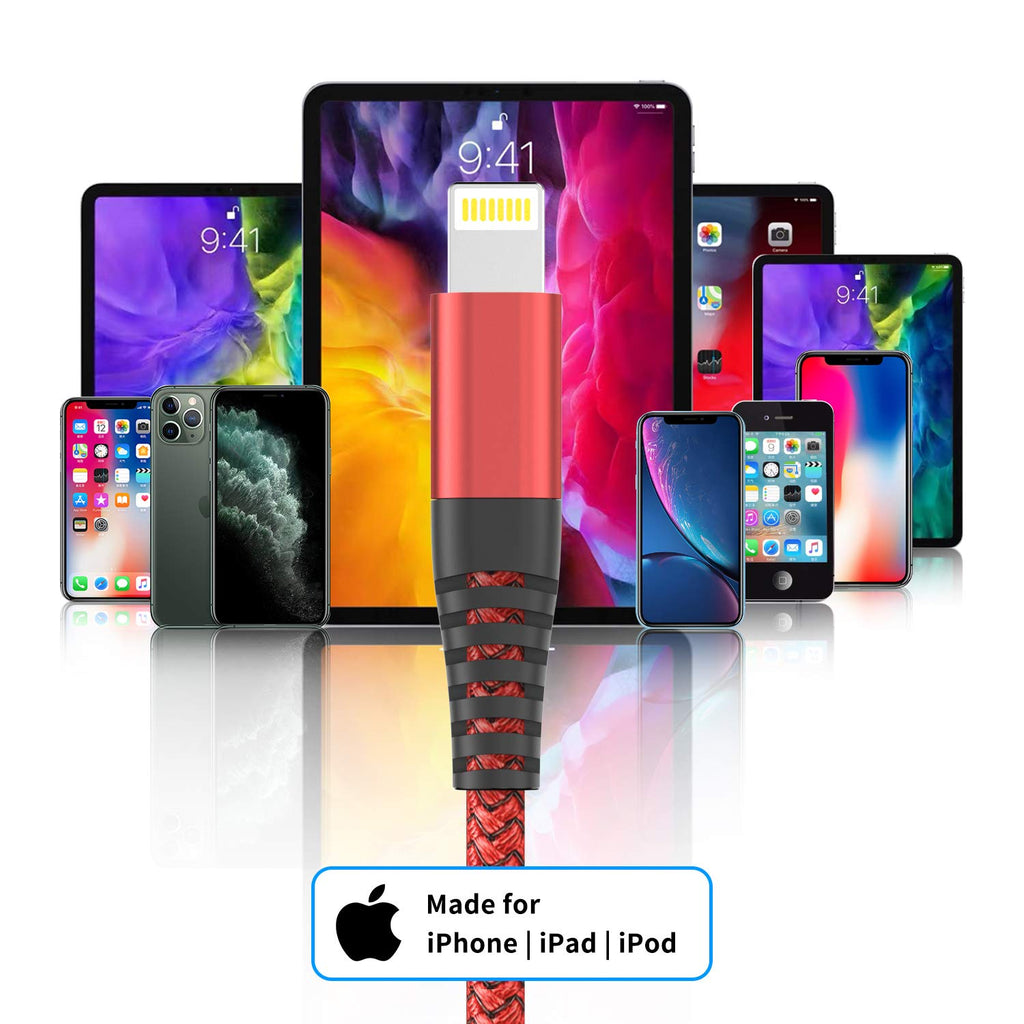 iPhone Charger 3M, 3Pack 10FT Lightning Cable Long iPhone Charger Cable