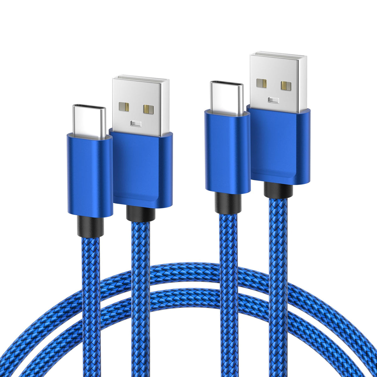 BASESAILOR USB A to USB C Charger Cable 3Pack 0.5/1/2M Black
