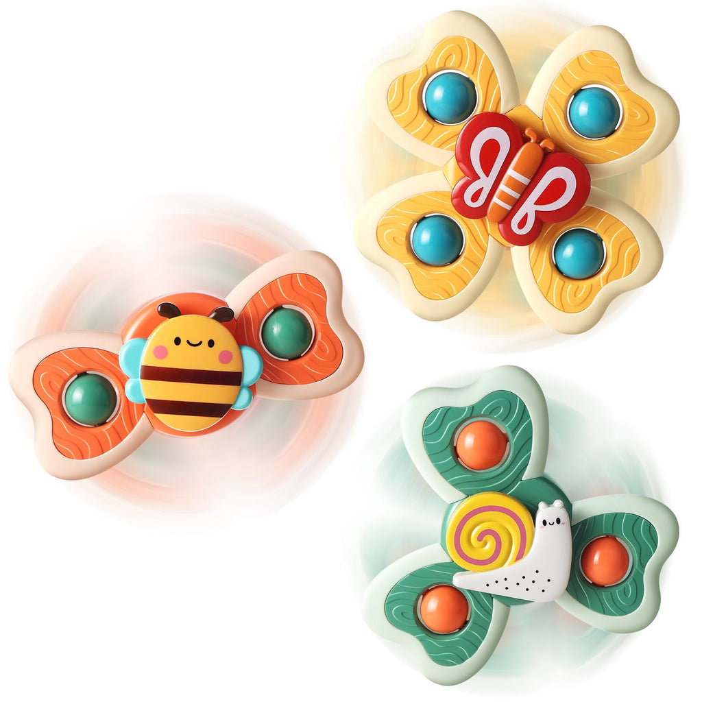 ALASOU Suction Cup Spinner Airplane Travel Toys for 1 Year Old Boy Girl
