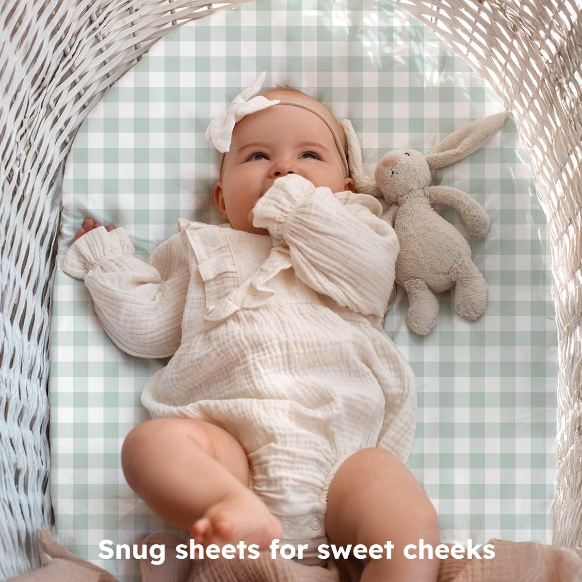 Next to Me Crib Sheets 85x51cm Fitted, 3 Pack Baby Cot Sheets, Ultral Soft & Silky Smooth Microfiber Bedside Crib Fitted Sheets Pink Rainbow