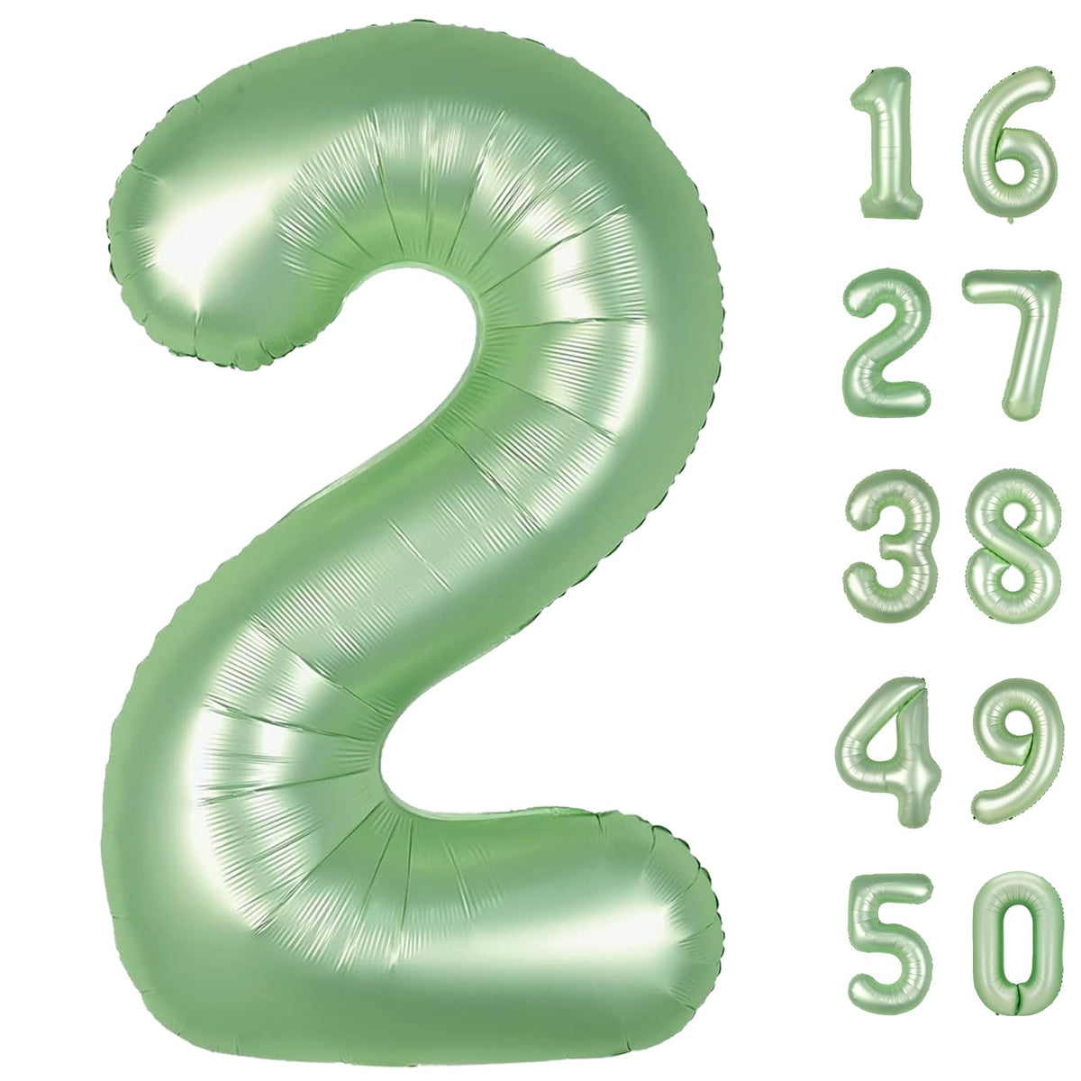 40 Inch Green Number 3 Balloons Foil Digital Helium Number Balloons