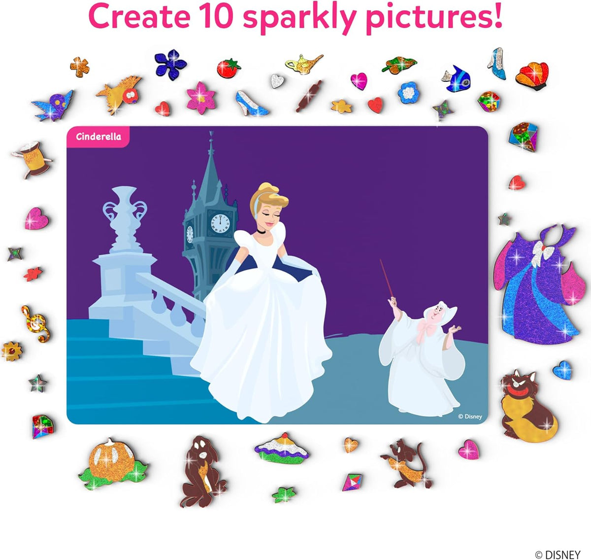 Skillmatics Foil Fun Disney Princess, Foil Art & Craft Kit, Christmas Gift