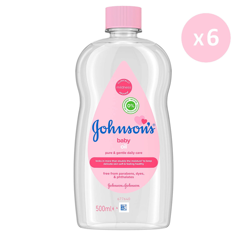 Johnson's Baby Oil 500 ml (Pack of 1) CLINICALLY PROVEN MILDNESS®