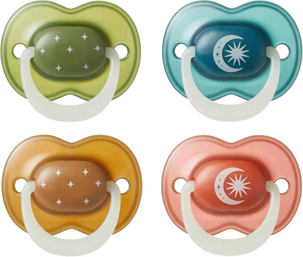 Tommee Tippee NightGlow Dummy Orthodontic 18-36m Pack of 4