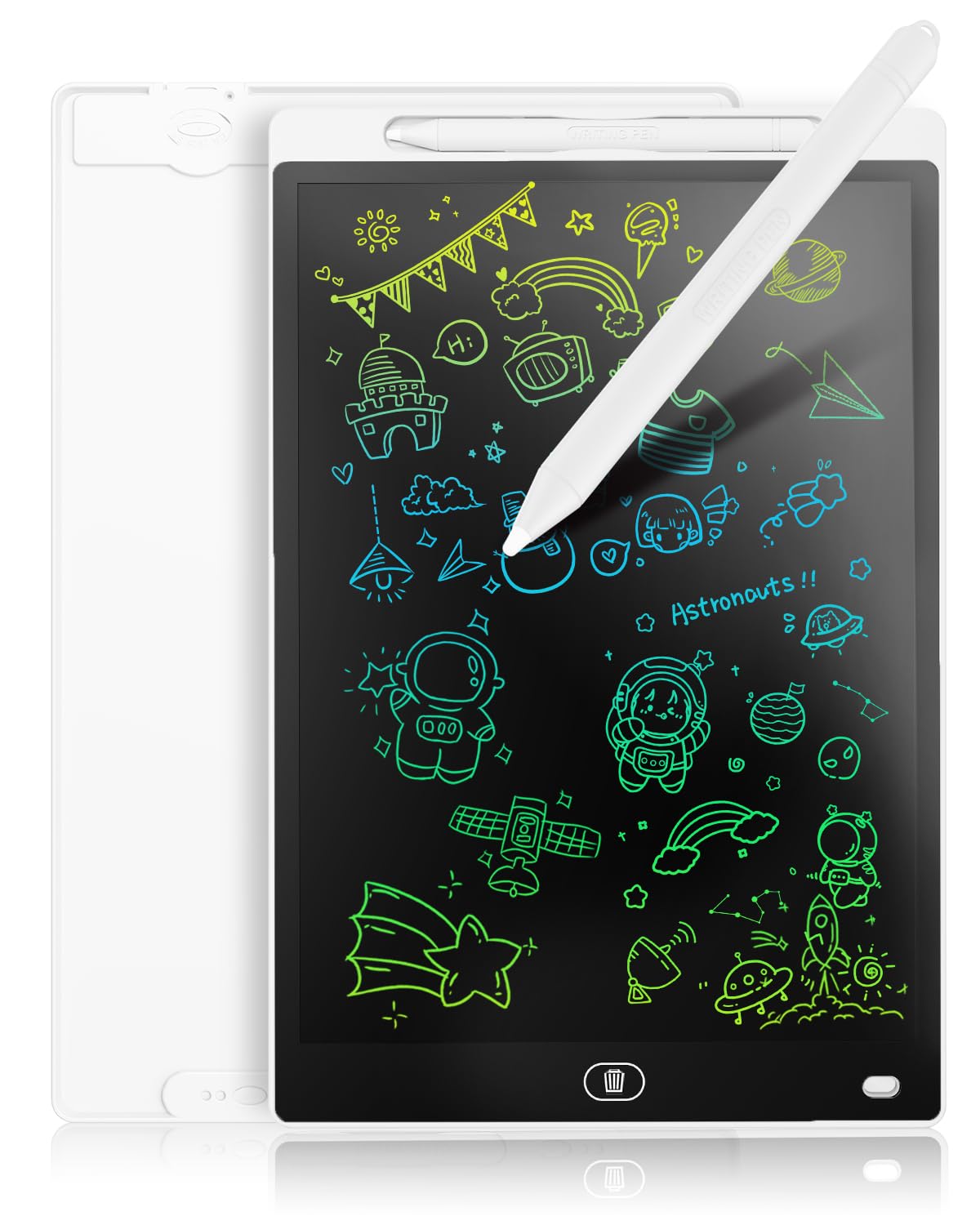 [2 Pack] Genialba LCD Writing Tablet 8.5-Inch Colorful Doodle Board, Toddler Learning Educational Toys Gifts for 3-8 Years Old Girls and Boys, Electronic Drawing Pad for Kids (Pink&Blue)
