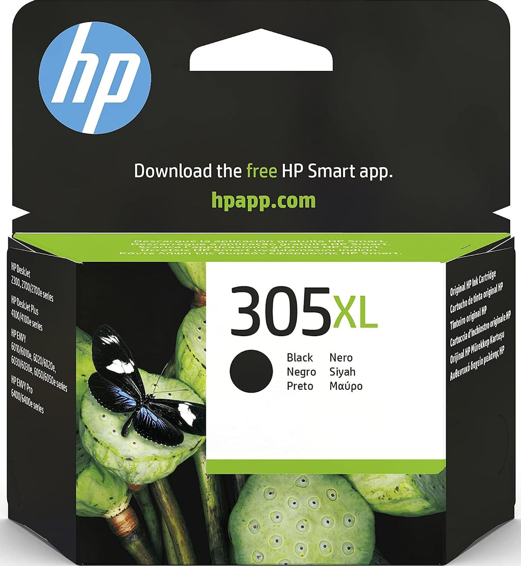 HP 305XL Black Original Ink Cartridge, High Yield
