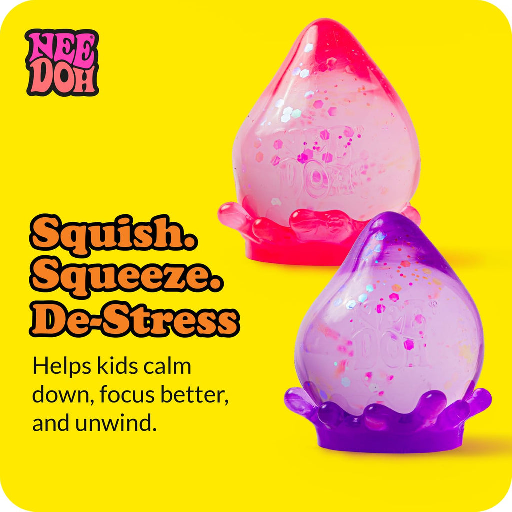 Schylling NeeDoh Nice Cube - Sensory Squeeze Toy with Super Solid Squish - 2.25" Cube - Color May Vary (Pack of 1)