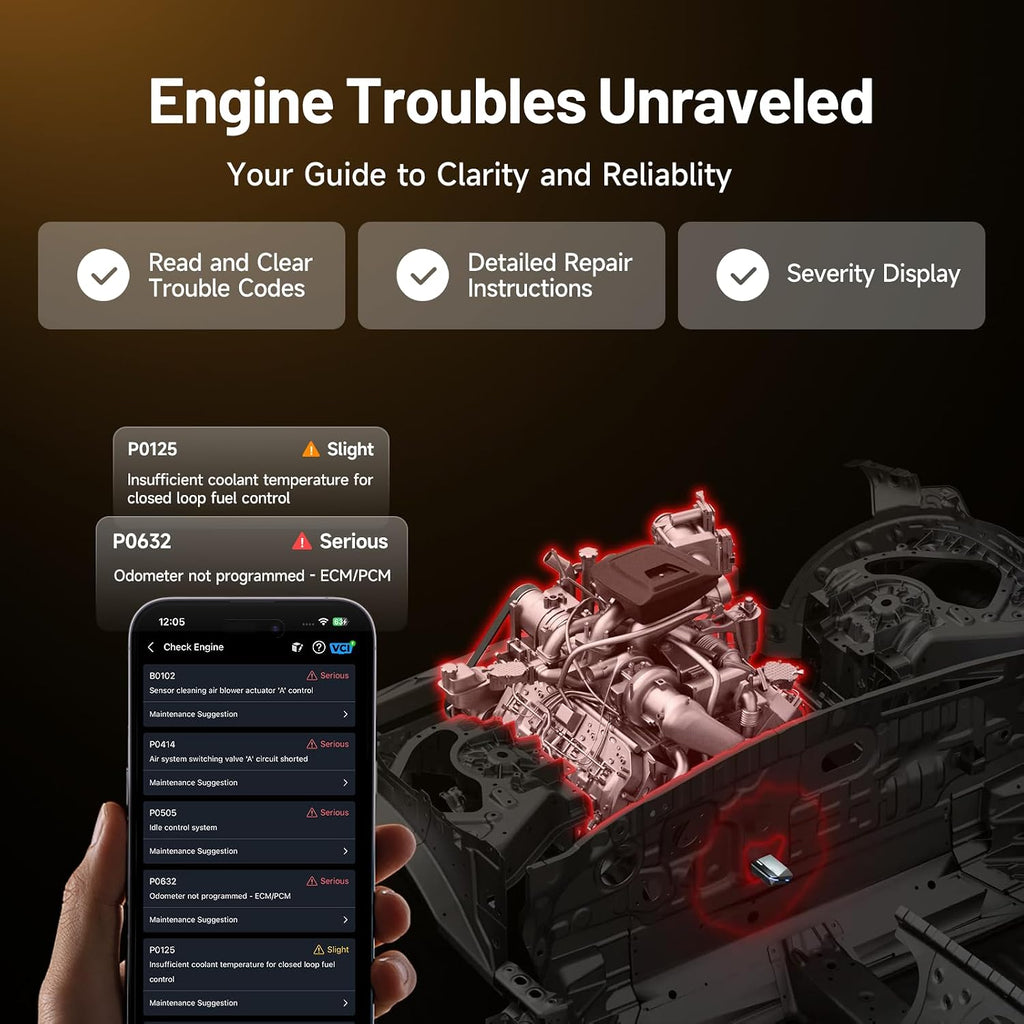 TOPDON CarPal A Obd2 Scanner Bluetooth, Full System Car Diagnostic Tool