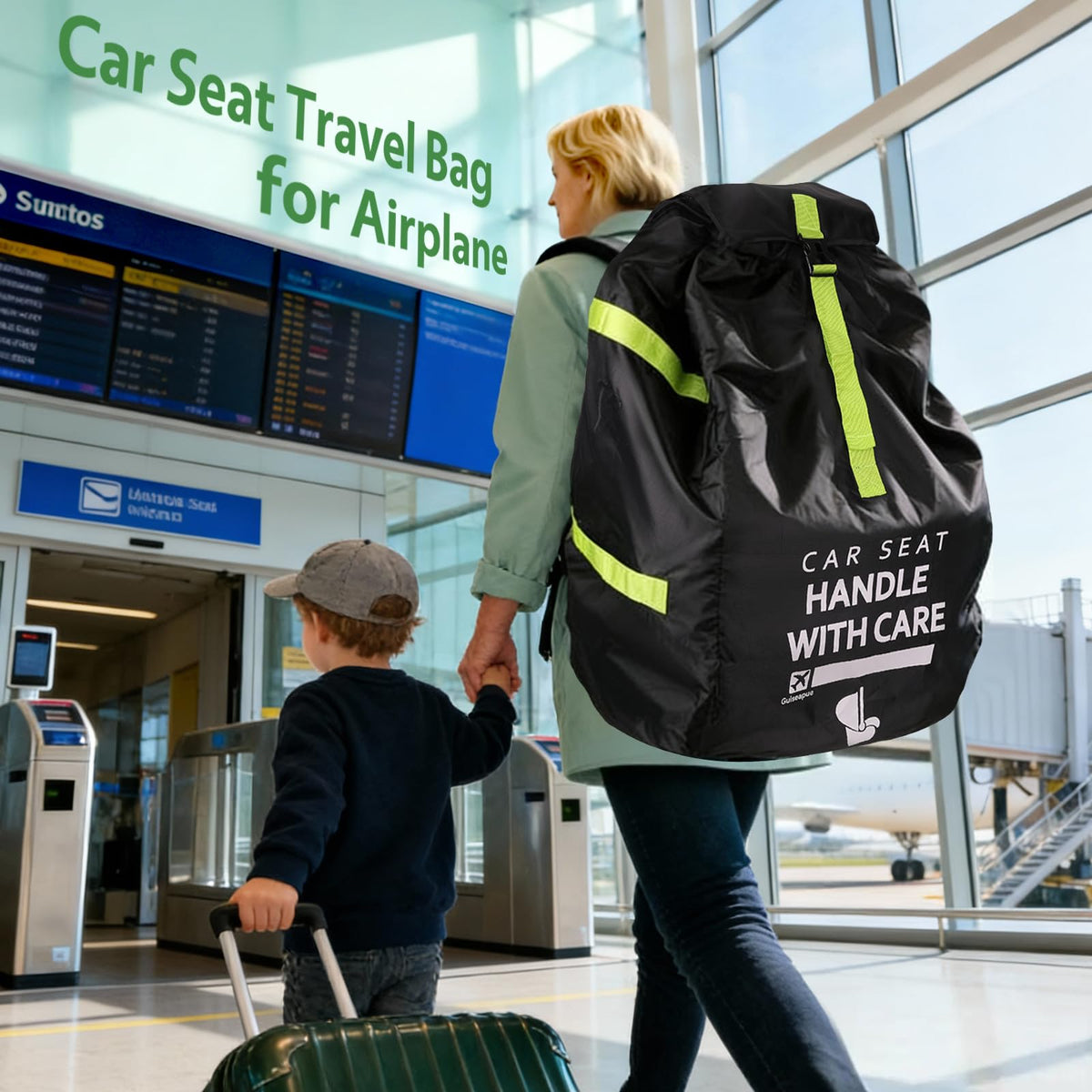 Pram Bag for Airplane, Baby Travel Essentials, Stroller Bag 119H*61W*38D cm