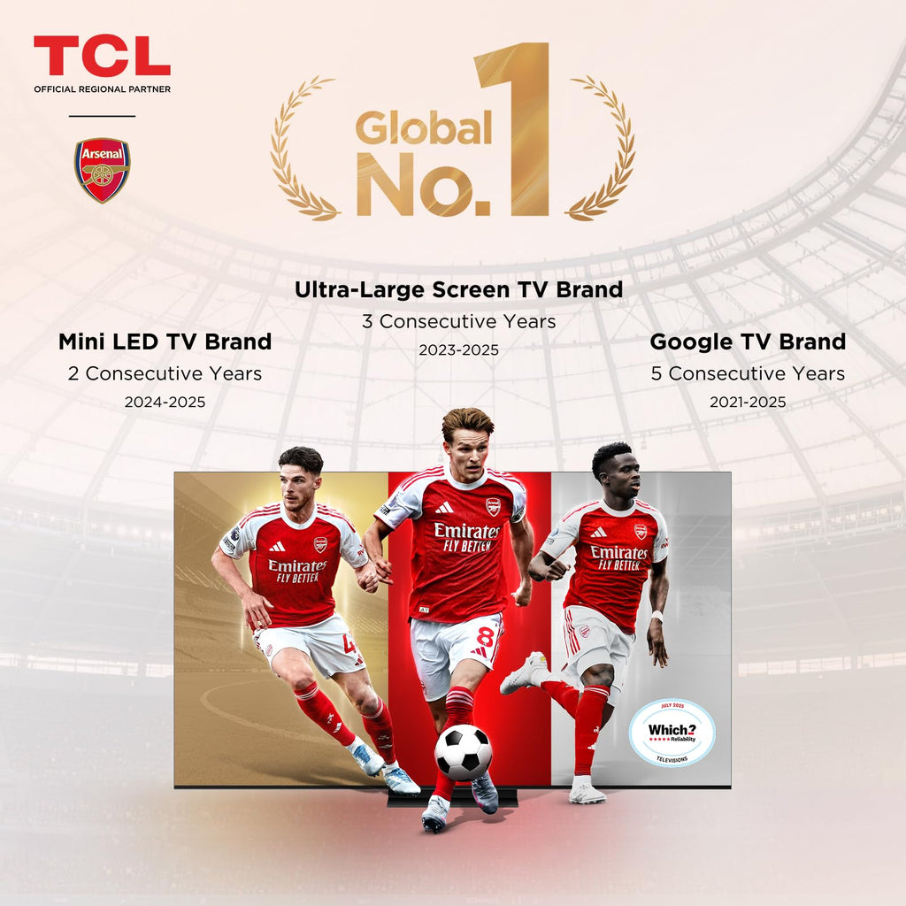 TCL 32SF560-UK 32 Inch Full HD QLED HDR Smart TV with Fire TV Press & Ask Alexa, Metallic Bezel-Less Design
