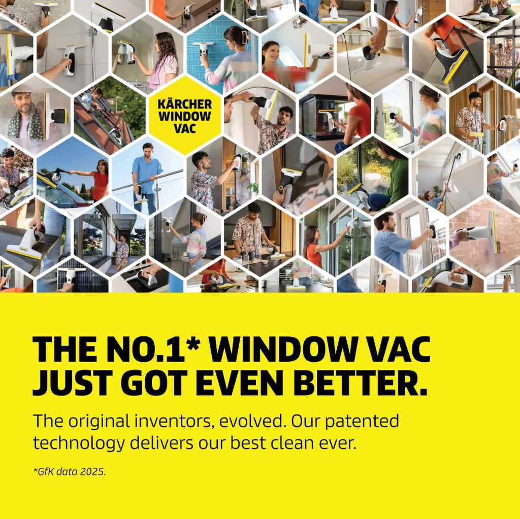 KÄRCHER WV 1 Cordless Window Vac, 20 Min Run Time