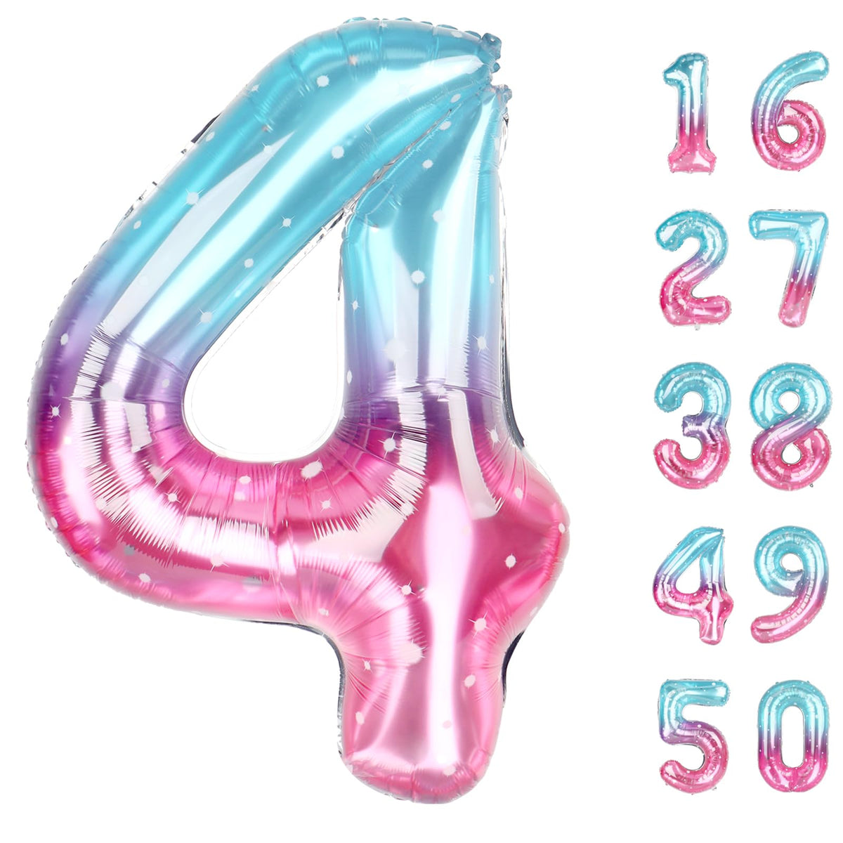 40 Inch Green Number 3 Balloons Foil Digital Helium Number Balloons