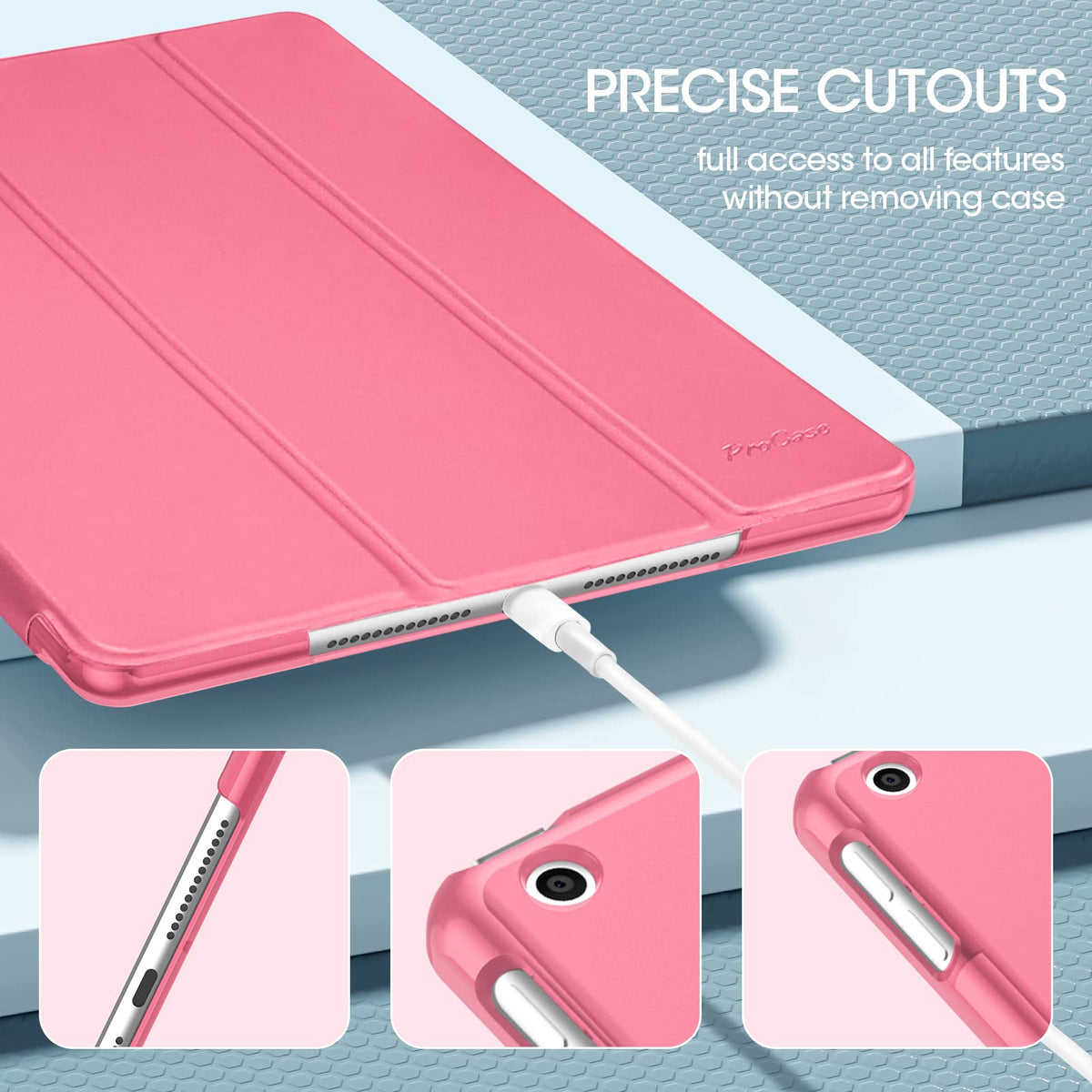 ProCase for iPad 9th/ 8th/ 7th Generation Case 10.2 Inch (Black)