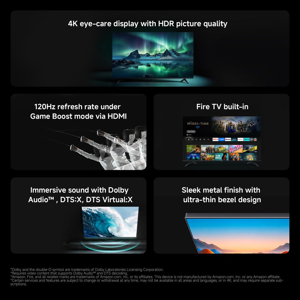 XIAOMI TV F 32, 32 Inch (81 cm) HD Smart TV, Fire TV, Dolby Audio