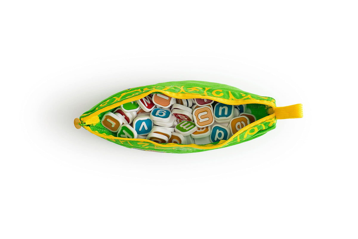 Bananagrams Classic Word Game, 144 Tiles in Banana Pouch, Travel Game