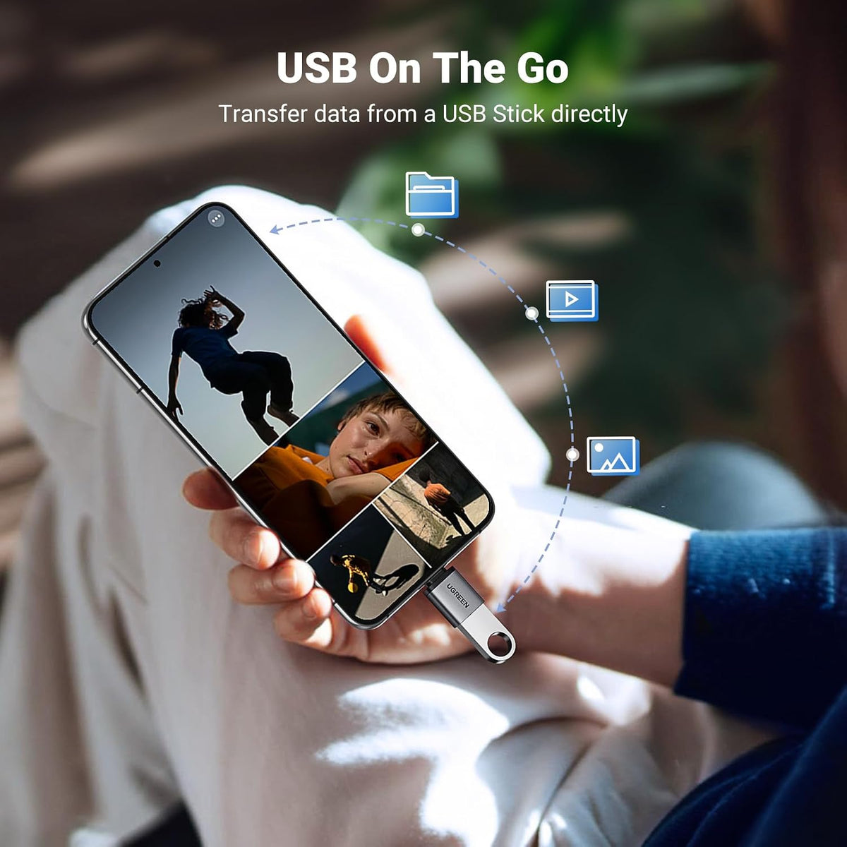 UGREEN 10Gbps USB C to USB Adaptor 2 Pack for iPhone, iPad, MacBook, Galaxy