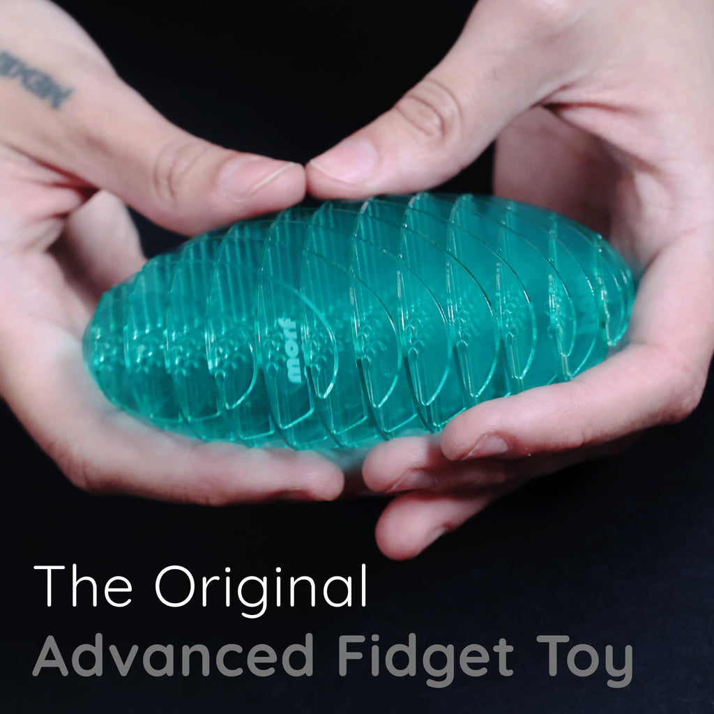 Morf Worm 3D Sensory Fidget Toys for Kids, Teens & Adults, Rainbow, Small