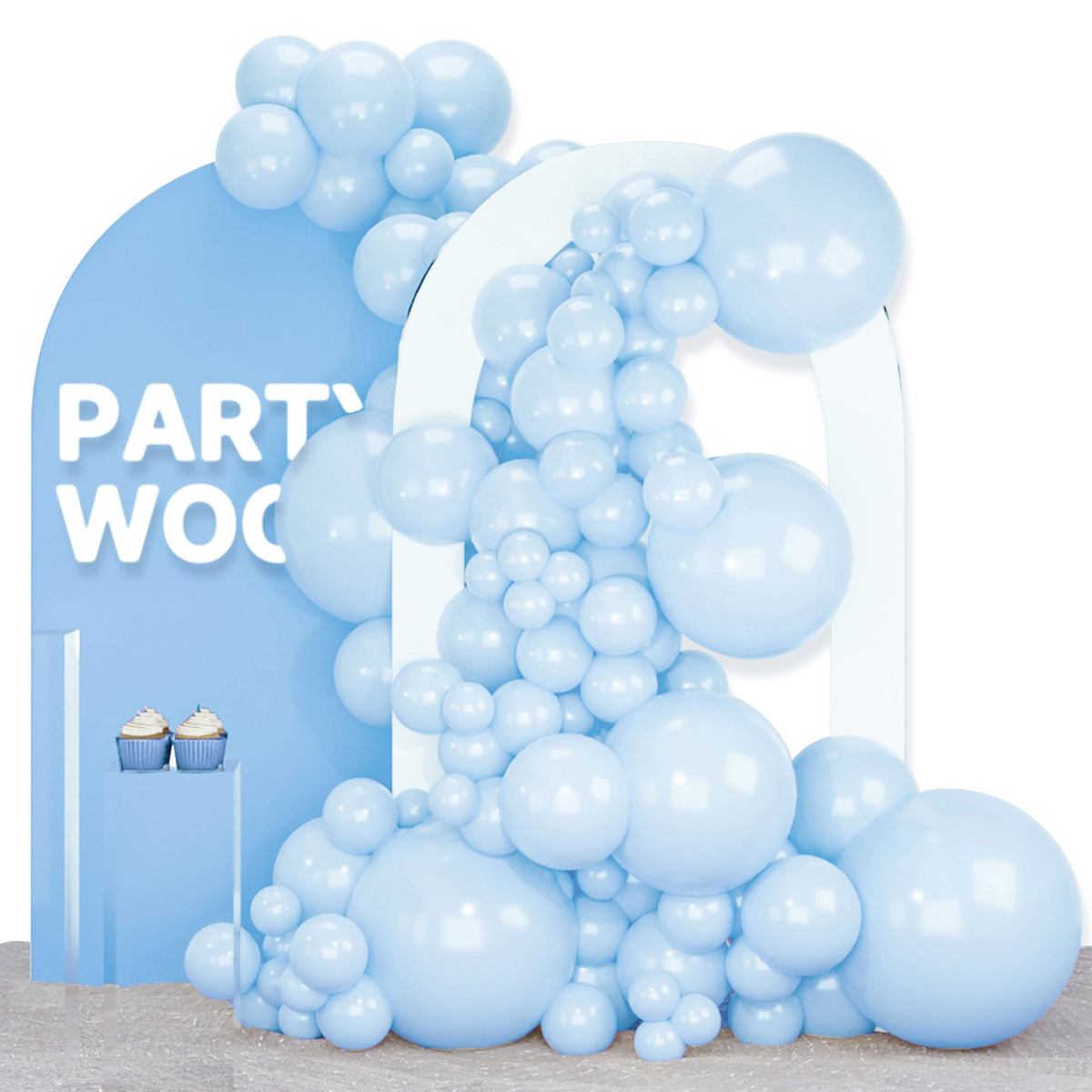 PartyWoo Dark Purple Balloons 120pcs Royal Purple Color Different Sizes