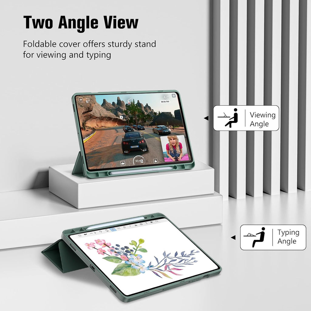ProCase for Galaxy Tab S10 Lite/S10 FE/S9 FE 10.9" with S Pen Holder -Green