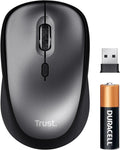 Trust Silent Wireless Mouse, Battery Included, 800-1600 DPI