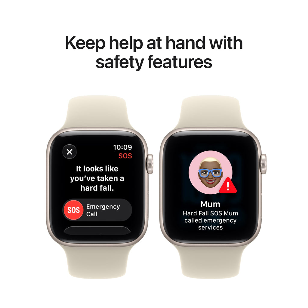 Apple Watch SE 3 GPS 40mm Smartwatch with Starlight Aluminium Case with Starlight Sport Band S/M. Fitness and Sleep Trackers, Heart Rate Monitor, Always-On Display, Water Resistant