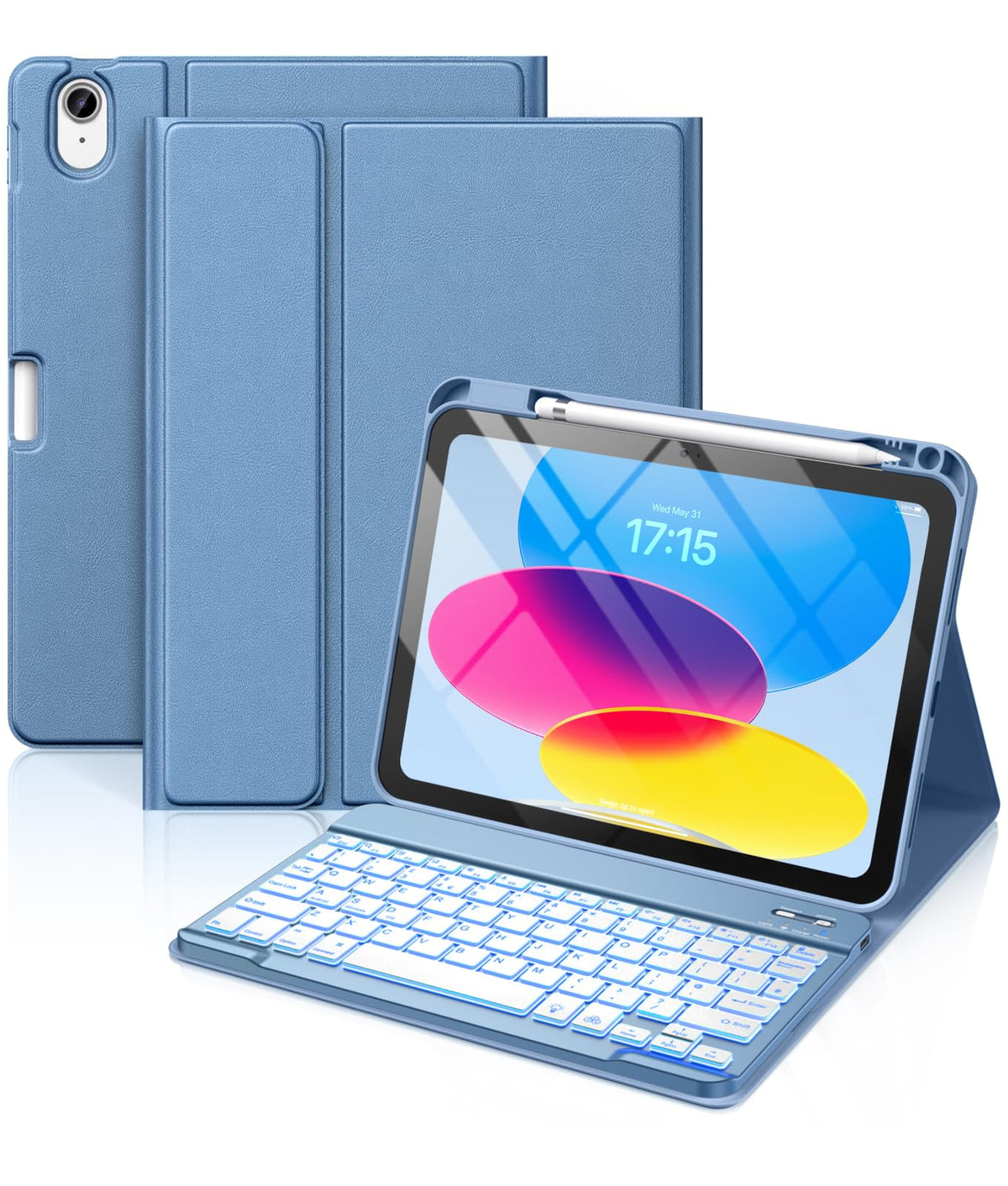 Vobafe Keyboard Case for iPad A16 11th Generation 11 inch/10th Gen 10.9"