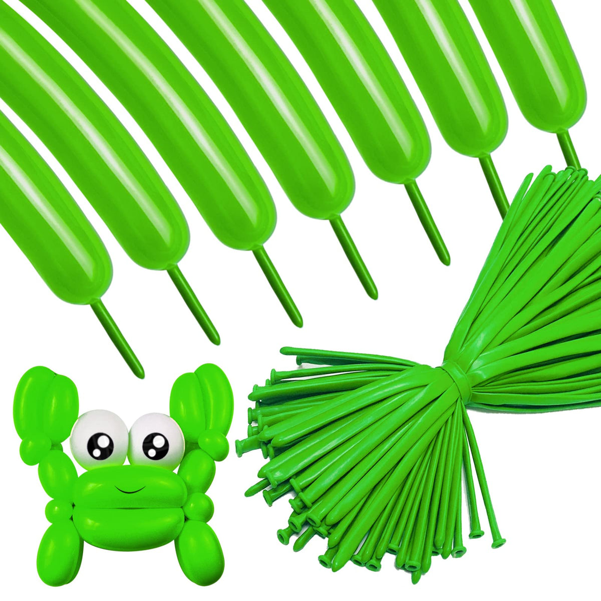 ASIYUHY 260 Balloons Clear Long Balloons 100 Pack Twisting Animal Balloon